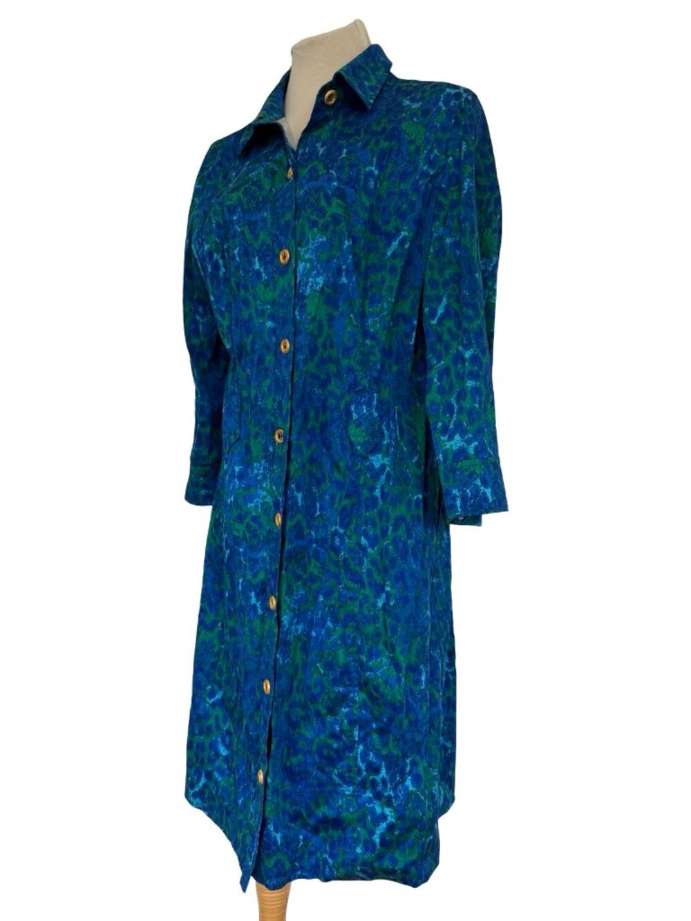 Vintage ST. JOHN Print Dress -  90s Carolyn Bessette Style